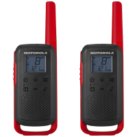 Walkie Talkie Motorola TLKR T62 RD, Set 2 kom, domet 8 km, 16 kanala, crvena